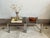 Pair of Metal Deco Tables With Smoked Glass Tops, 1960's, French For Sale - Image 16 of 17