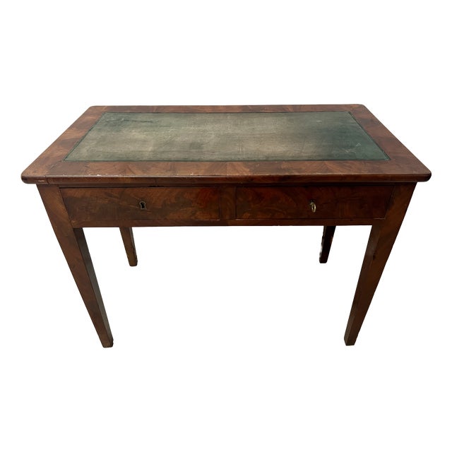 Louis XVI Style Desk in Mahogany and Veneer, 1800s For Sale