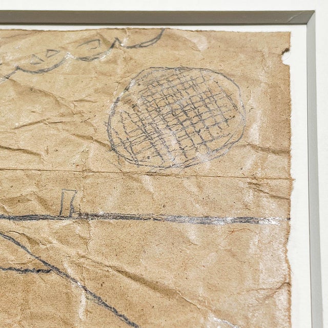 Rudolf Bauer, Bauhaus Style Prison, 1938, Pencil Drawing For Sale - Image 6 of 12