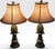Vintage Hollywood Regency Painted Composition Pineapple Lamps - A Pair Infuse your home decor with a lively sense of...