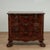 Handsome 19th century Dutch commode handcrafted in burled walnut featuring a dramatic tortoise shell like book matched top...
