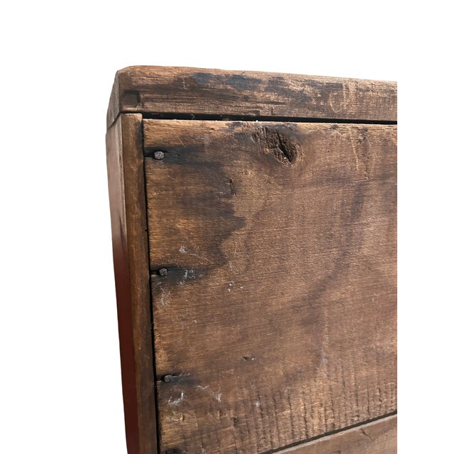 19th C Coffee Bin in Original Paint For Sale - Image 12 of 13