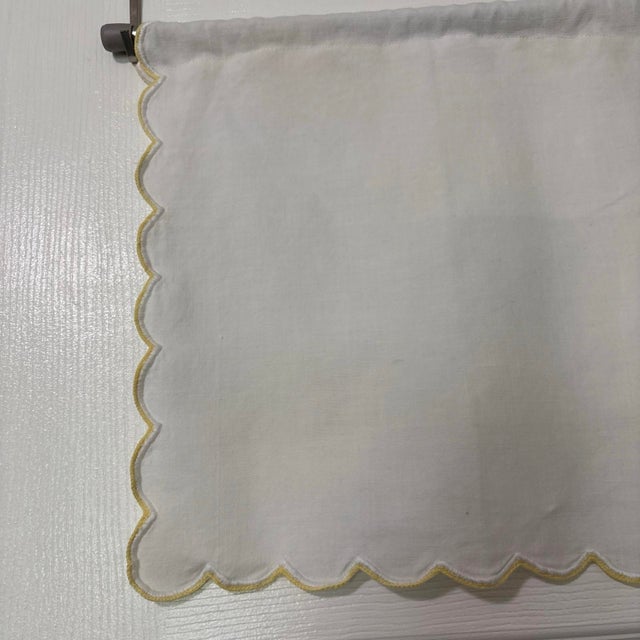Mini Bistro Curtains 12x12 Rustic Farmhouse 12 Wide X12 Length Handmade New For Sale - Image 9 of 10