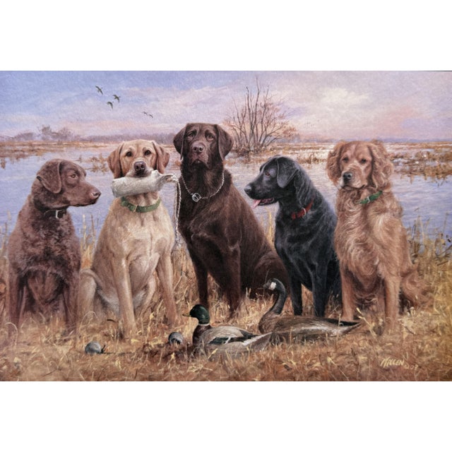 "Duck Masters" Jim Killen Print 2007 Labrador Retrievers Dog Hunting Ducks Signed Great hunting print. Signed Killen @07....