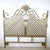 Vintage Hollywood Regency Gilt Metal Trellis Headboard-Queen For Sale - Image 4 of 12