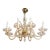 1960s Stunning 8-Light Venetian Glass Chandelier, Italy For Sale