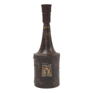Mid-Century Danish Stoneware Table Lamp from Björn Keramik, 1970s For Sale