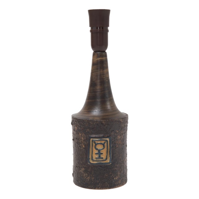 Mid-Century Danish Stoneware Table Lamp from Björn Keramik, 1970s For Sale