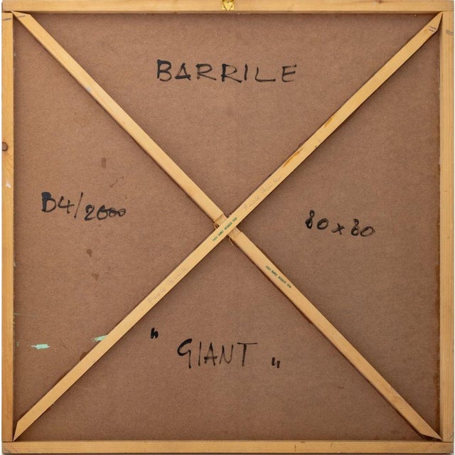 2000 - 2009 Paolo Barrile "Giant" Mixed Media on Panel For Sale - Image 5 of 9