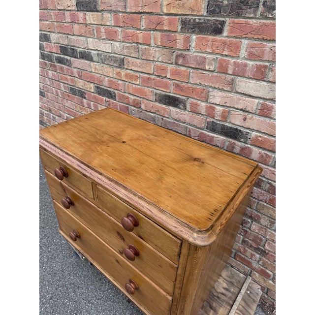This is a lovely antique pine chest! This piece dates to the 19th century and has lovely patina. The wood has a warm glow,...