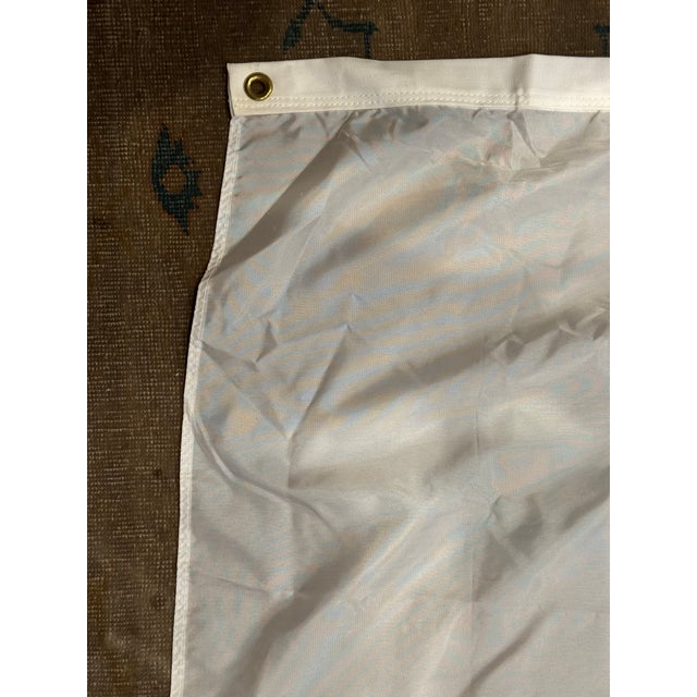 Late 20th Century Vintage French Fleur De Lis Flag For Sale - Image 4 of 5