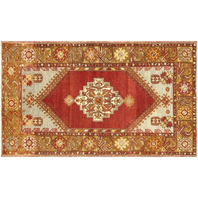 Textile 1960s Turkish Oushak Rug For Sale - Image 7 of 7