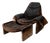 P60 Armchair and Ottoman Set by Vittorio Introini for Saporiti Italia, 1970s, Set of 2 For Sale