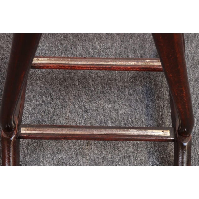 Italian Modern Fratelli Reguitti Sculptural Stained Mahogany X-Form Valet For Sale - Image 12 of 16