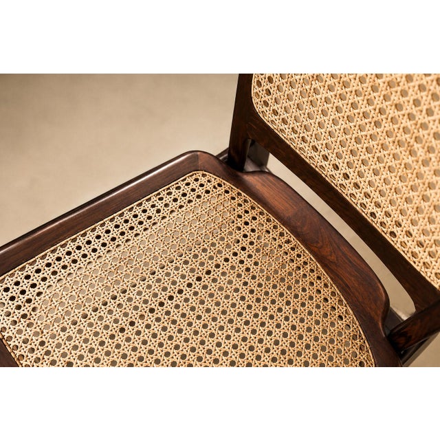 Wood Set of Ten Brazilian Mid-Century Dining Chairs by Alexandre Rapoport, 1960s For Sale - Image 7 of 18