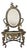 19th-Century Rococo Revival Vanity Mirror with Gilt Bronze Frame and Onyx Top For Sale