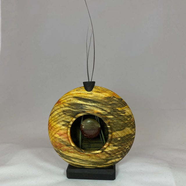 Contemporary Custom Wood Sculpture For Sale - Image 3 of 6