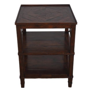 Theodore Alexander Oak Castle Bromwich 3 Tier Lamp Table For Sale