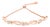 14K Rose Gold Plated .925 Sterling Silver 1/10 Cttw Diamond Alternating Swirl link Bolo Bracelet (I-J Color, I2-I3 Clarity) - 6" to 9" Adjustable For Sale