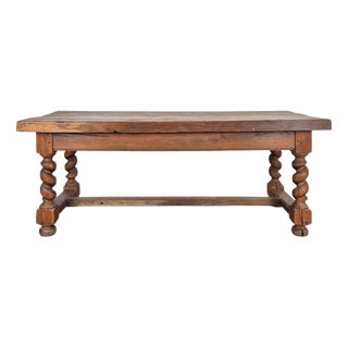 Louis XIII Style Farmhouse Table in Oak For Sale