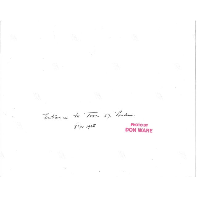 1968 black and white photo by Los Angeles, California based photographer Don Coleman Ware (1921-2006) of the entrance of...