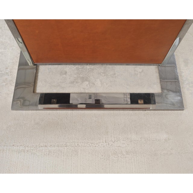 Ralph Lauren Modern Penthouse Chrome and Leather Lounge Chair For Sale - Image 13 of 18