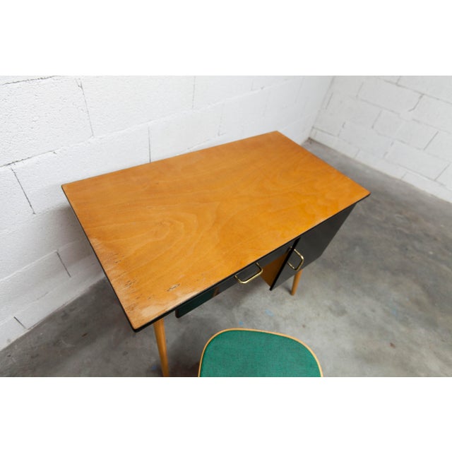 Desk and Chair from Baumann, 1960s, Set of 2 For Sale - Image 3 of 18