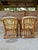 Contemporary Vintage Coastal Organic Modern Pencil Rattan Lounge Chairs – Pair For Sale - Image 3 of 12
