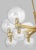 Kate Spade Kate Spade by Visual Comfort Studio Londyn Chandelier, Burnished Brass & Clear Glass, Small For Sale - Image 4 of 5