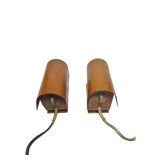Postmodern Art Deco Sconces, Poland, 1970s, Set of 2 For Sale - Image 3 of 9