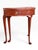 Brown Baker Furniture Burled Walnut Queen Anne Flip Top Demilune Console Table For Sale - Image 8 of 11