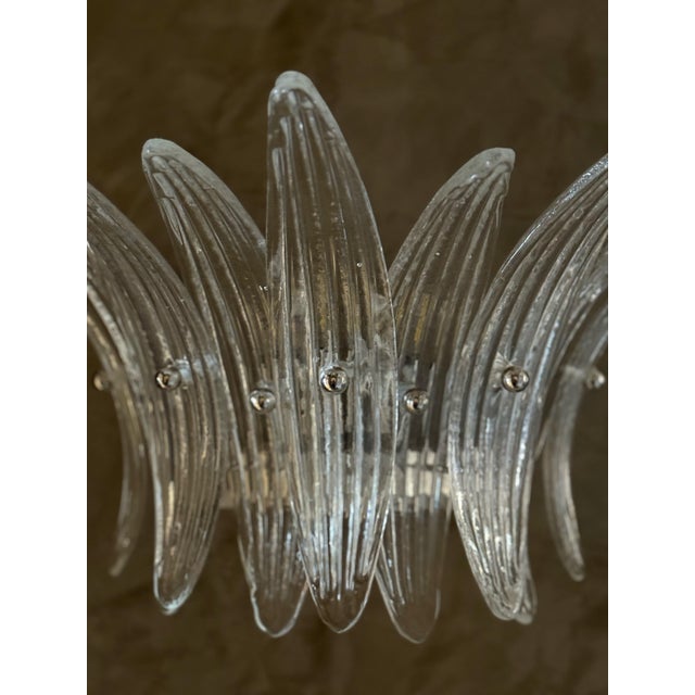 Vintage Wall Lamps in Clear Glass, Set of 2 For Sale - Image 12 of 18
