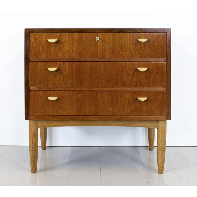 Mid-Century Modern Mid-Century Danish Teak Chest of Drawers, 1960s For Sale - Image 3 of 12