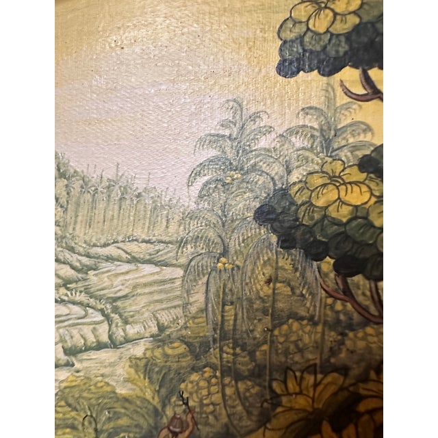 Md Bawa Kutuh Sayan, Balinese Scene, Oil on Canvas For Sale - Image 10 of 14