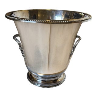 Vintage French Saint-Médard Silver-Plated Champagne Bucket For Sale