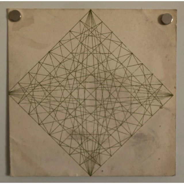 1960s Alvin Dickstein Abstract Geometric Expressionist NYC MoMA Silkscreen Card, Stable Gallery, 1967 For Sale - Image 5 of 5