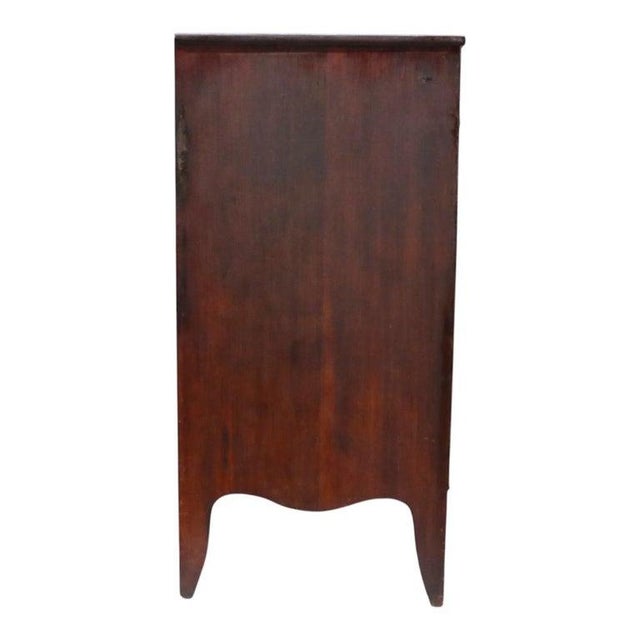 Hepplewhite Mahogany Graduated 4 Drawer Chest With Slayed Legs C1830 For Sale - Image 12 of 12