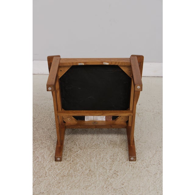 Pair Stickley Mission Oak Arts & Crafts Armchairs For Sale - Image 17 of 17