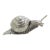 Vintage Italian Handmade Silver Real Life Size Snail Solid Detailed Figurine Made in Varese 1980s For Sale