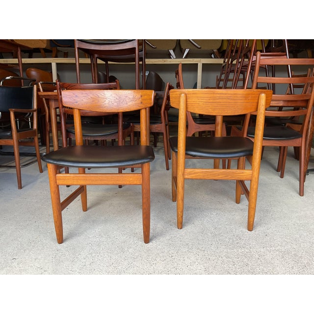 Black Vintage Dining Chairs in Oak by Karl Anderson for Børge Mongensen, 1960, Set of 8 For Sale - Image 8 of 18