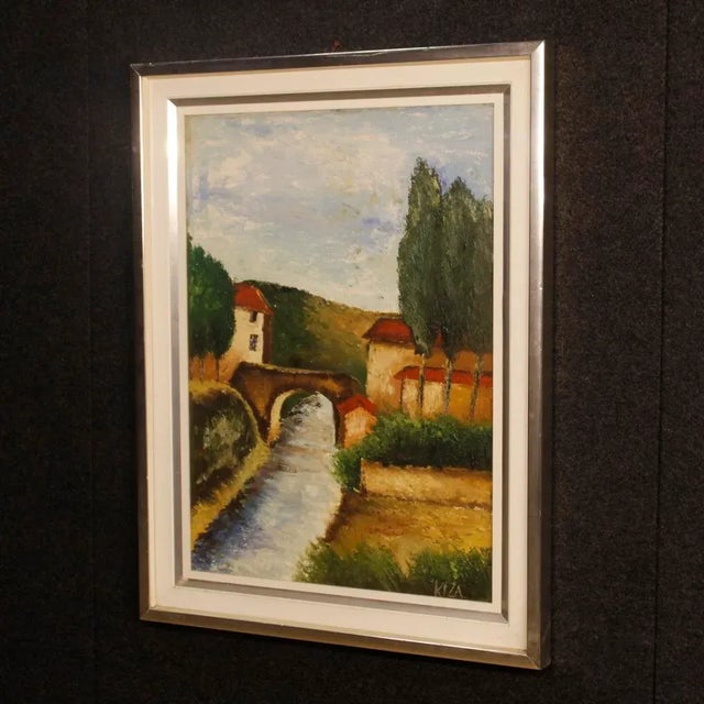 Italian Artist, Landscape, 1970, Oil on Canvas, Framed For Sale - Image 9 of 13