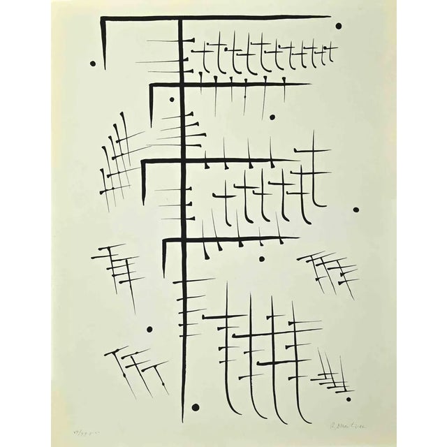 Rafael Alberti, Letter T, Lithograph, 1972 For Sale