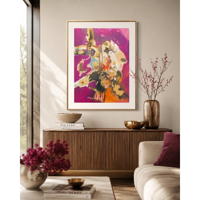 Magenta Purpureum Skull - Fran Bull, C. 1990s For Sale - Image 8 of 8