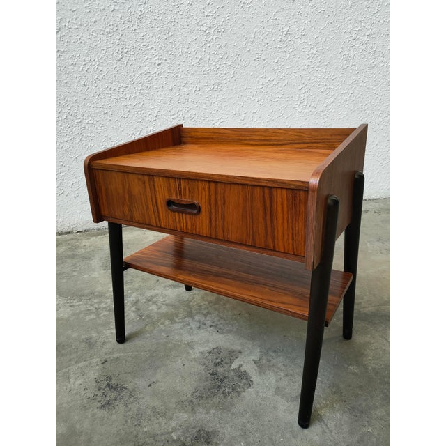 Mid-Century Modern Rosewood Nightstand, 1970 For Sale - Image 6 of 6