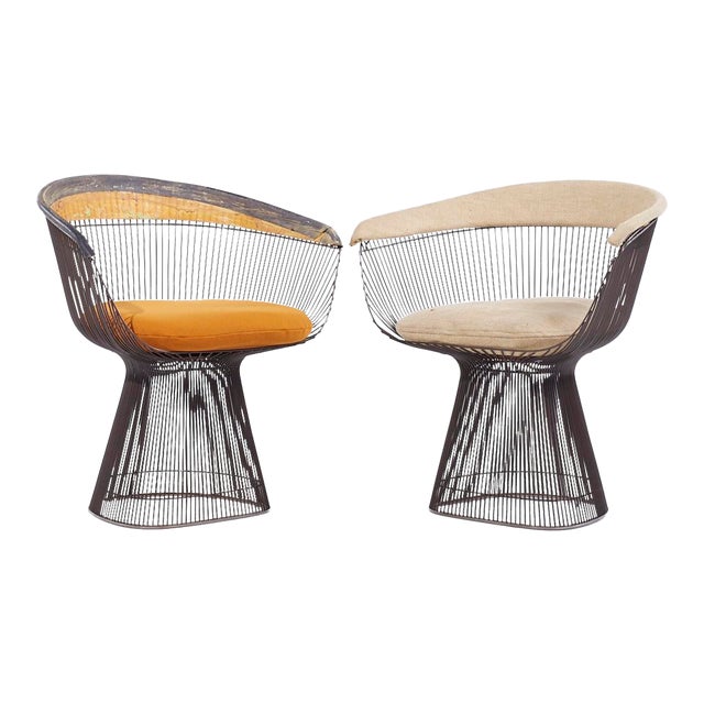 Warren Platner Mid Century Dining Chairs - Pair For Sale