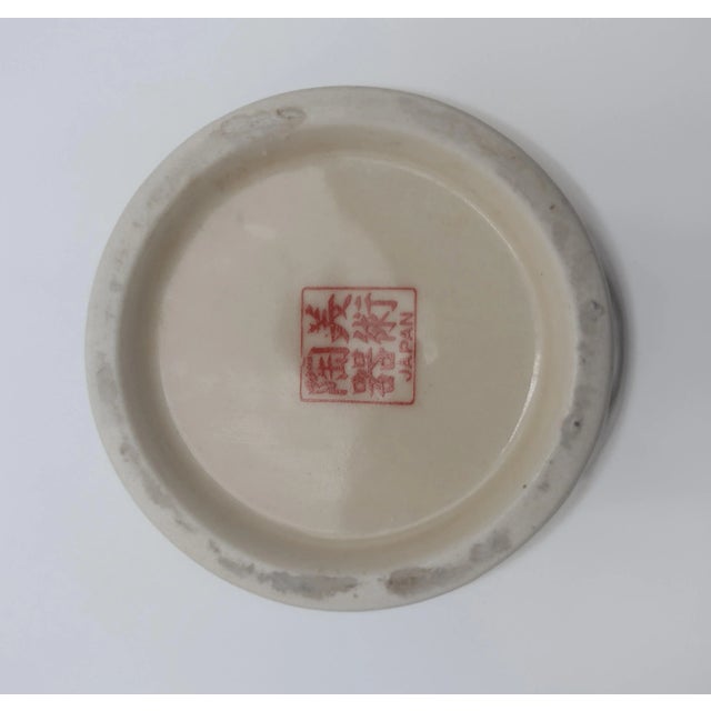 Vintage Japanese Porcelain Vase With Hand-Painted Irises & Songbird Motif For Sale In Santa Fe - Image 6 of 8