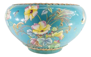 French Faience Aesthetic Jardiniere Planter