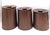 Offered are 3 Gladmark brand Teak wood kitchen canisters that have matching wood lids, 1 that is Teak (on the larger...