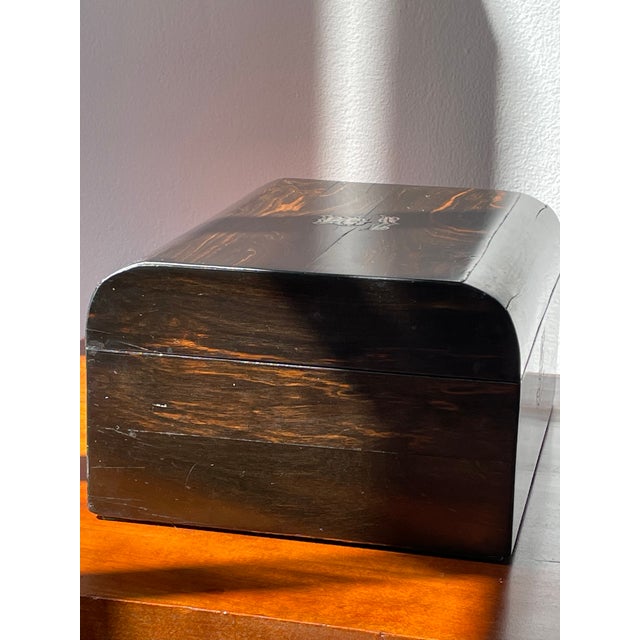 1873 Rosewood With Mother of Pearl Inlaid Document Box For Sale - Image 12 of 13