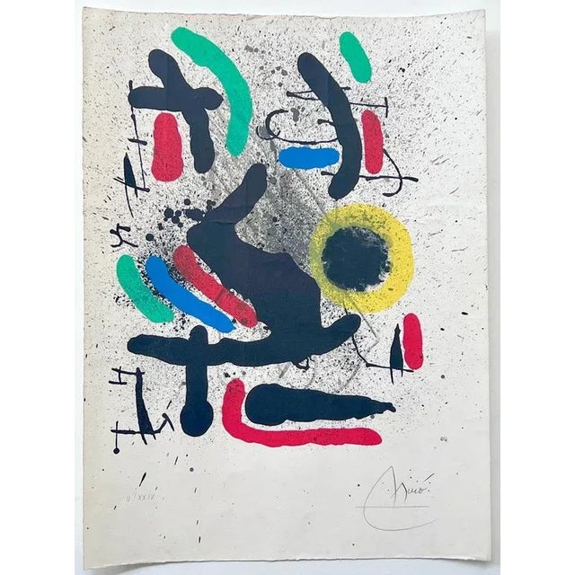 Modern Joan Miró, Freedom of Liberties, 1971, Lithograph For Sale - Image 3 of 6